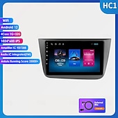 abordables Lecteurs multimédias pour voitures-Android 12 pour siège altea 2004 - 2015 toledo 3 2004 - 2009 lecteur vidéo multimédia navigation gps carplay autoradio