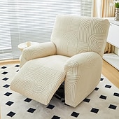 baratos Cadeira Reclinável &amp; Cadeirões-capas de sofá reclináveis jacquard capa de sofá 4 peças conjunto capa de cadeira reclinável, protetor de móveis elástico de elastano capa de sofá macia com fundo elástico
