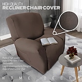 economico Poltrone reclinabili e poltrone wingback-copripoltrona reclinabile jacquard 1 pezzo, copripoltrona reclinabile elasticizzata per divano reclinabile a 1 posto, copripoltrona reclinabile a un posto molto morbido, lavabile in lavatrice