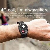 cheap Smart Watches-696 DM63 Smart Watch 2.13 inch 4G LTE Cellular Smartwatch Phone Bluetooth 4G Pedometer Call Reminder Heart Rate Monitor Compatible with Android iOS Men GPS Hands-Free Calls with Camera IP 67 48mm
