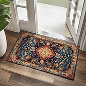 preiswerte Fußmatten-Vintage-Ramadan-Druck, Fußmatte, Fußmatten, waschbare Teppiche, Küchenmatte, rutschfester, ölbeständiger Teppich, Innen- und Außenmatte, Schlafzimmerdekoration, Badezimmermatte, Eingangsteppich