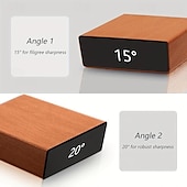 お買い得  手工具-ローリングナイフシャープナーキット - 使いやすいナイフ研ぎ - 包丁用のナイフシャープナーです。あらゆる硬度の鋼に対応する業界用ダイヤモンドを使用したシャープナー、15/20°の磁気角度ベース