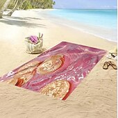 abordables ensembles de serviettes de plage-Serviette de plage à motif pièce d&#039;or, serviettes de plage pour voyage, serviette à séchage rapide pour nageurs, serviettes de plage résistantes au sable pour femmes, hommes, filles, enfants,