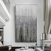 preiswerte Abstrakte Gemälde-handgemaltes Wandkunst-Ölgemälde auf Leinwand – vertikales Gemälde, Wandkunst, abstraktes Gemälde, Einweihungsgeschenk – goldene Striche, Kunstwerk, Originalgemälde für Wohnzimmerdekoration