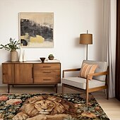 economico Tappeti-Tappetino Per Zona Letto Con Leone, Tappetino Per Cucina, Tappetino Antiscivolo A Prova Di Olio, Tappetino Per Soggiorno, Tappetino Per Interni, Esterni, Arredamento Camera Da Letto, Tappetino Per Il