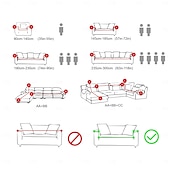 preiswerte Sofabezug-Stretch-Sofabezug, Schonbezug, Jacquard, elastisch, Sofagarnitur, Sessel, Loveseat, 4- oder 3-Sitzer, L-Form, grau, botanische Pflanzen, weich, strapazierfähig, waschbar