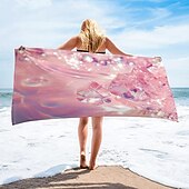 abordables ensembles de serviettes de plage-Serviette de plage à motif pièce d&#039;or, serviettes de plage pour voyage, serviette à séchage rapide pour nageurs, serviettes de plage résistantes au sable pour femmes, hommes, filles, enfants,