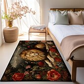 economico Tappeti-Tappetino Per Zona Letto Con Leone, Tappetino Per Cucina, Tappetino Antiscivolo A Prova Di Olio, Tappetino Per Soggiorno, Tappetino Per Interni, Esterni, Arredamento Camera Da Letto, Tappetino Per Il