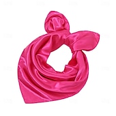 cheap Accessories and More-Silk Like Scarf Square Scarf Satin Headscarf Neck Scarves Halloween Retro Costume Scarf for Women and Girls