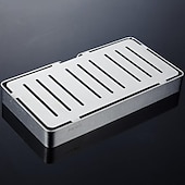 preiswerte Badezimmerregale-Duschregal Seifenschalenhalter Edelstahl Badezimmer Einzelregal hohl modern Wandmontage 1Stk