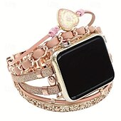 זול להקות Apple Watch-חבל קלוע בעבודת יד מותאם ל רצועת השעון של Apple Watch 38mm 40מ&quot;מ 41mm 42mm 44 מ&quot;מ 45 מ&quot;מ קלוע עור בד רצועת שעון חלופית ל iwatch Series 9 8 7 6 5 4 3 2 1 SE