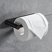 halpa Vessapaperitelineet-pyörivä taitettava wc-paperiteline itsekiinnittyvä helppo asennus 304 ruostumattomasta teräksestä valmistettu pehmopaperiteline, mattamusta viimeistely