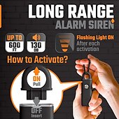 voordelige Persoonlijke bescherming-persoonlijk veiligheidsalarm 130 db zelfverdedigingssirene veiligheid alarm voor vrouwen meisje met sos led licht persoonlijke alarmen sleutelhanger alarm oplaadbare batterij