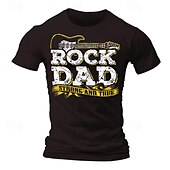 baratos Camiseta gráfica masculina-Homens Instrumento Musical Camiseta T-shirt Algodão Manga Curta Gráfico Camisa Preto Azul Escuro Camiseta confortável Esportes Feriado Roupas de estilistas