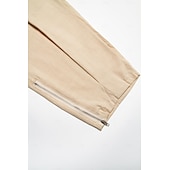 voordelige Vakantie-Voor heren Linnen broek Zomerbroek Strandbroeken Trekkoord Elastische taille Been met rits Effen Comfort Ademend Casual Dagelijks Feestdagen Modieus Klassieke Stijl Zwart Wit