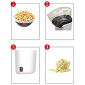 abordables Électroménager-Machine à pop-corn électrique domestique mini machine à pop-corn électrique machine à pop-corn collations saines et rapides machine à pop-corn