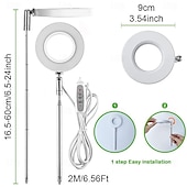 economico Lampade per coltivazione indoor-luce di crescita delle piante a spettro completo luce di riempimento retrattile bianco caldo commutabile a 2 colori con dimmer automatico