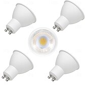 ieftine Spoturi LED-4 buc. bec led gu10 7w 8 leduri dimmerabile 3000k alb cald pentru bucatarie living dormitor