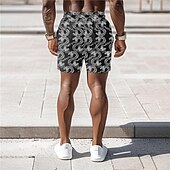 cheap Animals &amp; Birds-Men&#039;s Dragon Swim Shorts Board Shorts Swimming Trunks Mid Waist Punk &amp; Gothic Vacation Party Holiday Drawstring with Mesh lining Elastic Waist Designer Clothing Apparel