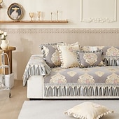 baratos Cobertura de Sofa-capa de sofá jacquard de luxo capa de assento de sofá capas de sofá seccionais estilo europeu, protetor de móveis capas de sofá antiderrapantes para cães gatos crianças (vendido por peça/não todo