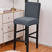 abordables Housse de chaise-1 pièce housse de chaise de salle à manger jacquard extensible, housse de chaise extensible à dossier haut xl housse de chaise tabouret de bar housse de protection de chaise housse de siège avec