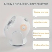 ieftine Puck Lights-lumină cu led fără fir pentru imagini cu telecomandă aplice de perete cu led senzor de mișcare lumină de noapte tri-color cu reglaj continuu lampa de perete ambientală apus de soare lampă de afișare cu evidențiere reglabilă pentru portretul cadru