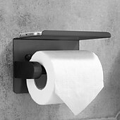 お買い得  トイレットペーパーホルダー-トイレットペーパーラック 304 ステンレス鋼の多機能収納ロールペーパーラック浴室用 1pc