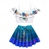 baratos Roupa de natação-Infantil Para Meninas Roupa de Banho Ao ar livre Imprimir Fatos de banho 2-12 anos Verão Modelo A DH16 Tipo C DH18 Seção B DH17