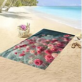 abordables ensembles de serviettes de plage-Serviette de plage à motif pièce d&#039;or, serviettes de plage pour voyage, serviette à séchage rapide pour nageurs, serviettes de plage résistantes au sable pour femmes, hommes, filles, enfants,