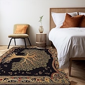 preiswerte Wohn- und Schlafzimmerteppiche-Baum des Lebens, Vintage-Boho-Teppich, Küchenmatte, rutschfeste, ölbeständige Bodenmatte, Wohnzimmerteppich, Innen- und Außenmatte, Schlafzimmerdekoration, Badezimmermatte, Eingangsteppich, Fußmatte