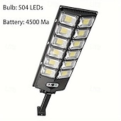 זול פנסי רחוב-1 pc 100 W אורות ופנסים של נתיב מונע בחשמל סולרי לבן חם 24 V 504 LED חרוזים