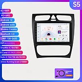 お買い得  カー・マルチメディア・プレーヤー-android カーラジオメルセデスベンツ c クラス/clk 2000-2005 8g128g carplay ステレオプレーヤー wifi gps ナビゲーション