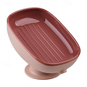 baratos Utensílios de Casa de Banho-Suporte de sabonete com drenagem automática para pia, suporte de sabonete com ventosa, suporte de sabonete para cozinha e banheira
