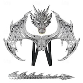 levne Masky-Drak předvečer Všech svatých Křídla Maska Kostým na Večírek Karnevalový kostým Párty / večer Cosplay kostým Dětské Chlapecké Dívčí Karneval Den dětí Plesová maškaráda Párty předvečer Všech svatých