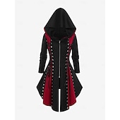 cheap Tops-Punk &amp; Gothic Medieval Renaissance Dress Cosplay Costume Witch Goth Girl Fancy Dress Women's Walpurgis Night Halloween Carnival Masquerade Party / Evening Festival Adults' Dress
