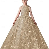 preiswerte Kleider für die Blumenmädchen-kinderkleidung Mädchen Blumenmädchen Kleid Party Kleid Feste Farbe Ärmellos Formal Leistung Hochzeit Gitter Prinzessin Süß Gitter Mitte der Wade Etuikleid Tüll-Kleid Blumenmädchenkleid Sommer
