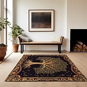 preiswerte Wohn- und Schlafzimmerteppiche-Baum des Lebens, Vintage-Boho-Teppich, Küchenmatte, rutschfeste, ölbeständige Bodenmatte, Wohnzimmerteppich, Innen- und Außenmatte, Schlafzimmerdekoration, Badezimmermatte, Eingangsteppich, Fußmatte