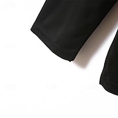 preiswerte Klassisches Poloshirt für Herren-Herren Poloshirt Golfhemd Arbeit Casual Kargen Langarm Basic Modern Plaid Farbblock Patchwork Taste Frühling &amp; Herbst Regular Fit Schwarz Weiß Marineblau Grau Poloshirt
