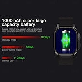 Χαμηλού Κόστους Smartwatch-696 DM62 Εξυπνο ρολόι 2.13 inch Έξυπνο ρολόι Bluetooth ΗΚΓ + PPG Βηματόμετρο Υπενθύμιση Κλήσης Συμβατό με Android iOS Γυναικεία Άντρες Κλήσεις Hands-Free Υπενθύμιση Μηνύματος IP 67 Ρολόι 42mm
