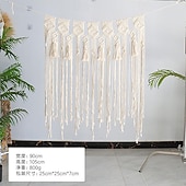 levne Nástěnné tapiserie-macrame závěs na zeď macrame záclonový závěs na okenní dveře boho macrame nástěnný gobelínový dekor se střapcem
