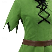 abordables Disfraces para hombres-Peter Pan Traje de cosplay Disfraz de fiesta temática Personaje clásico de cuento Cosplay for Hombre Mujer Chico Niños Adulto Carnaval Mascarada Semana del Libro