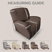 economico Poltrone reclinabili e poltrone wingback-copripoltrona reclinabile jacquard 1 pezzo, copripoltrona reclinabile elasticizzata per divano reclinabile a 1 posto, copripoltrona reclinabile a un posto molto morbido, lavabile in lavatrice