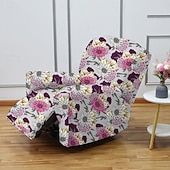 ieftine Recliner-huse de scaun florale huse lazyboy huse scaune canapea set 4 buc, rabatabil antiderapant cu buzunare de depozitare protectie mobila pentru living