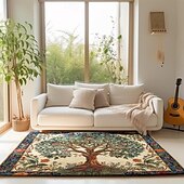 preiswerte Wohn- und Schlafzimmerteppiche-Baum des Lebens, Vintage-Boho-Teppich, Küchenmatte, rutschfeste, ölbeständige Bodenmatte, Wohnzimmerteppich, Innen- und Außenmatte, Schlafzimmerdekoration, Badezimmermatte, Eingangsteppich, Fußmatte