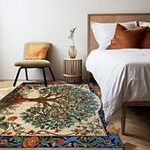 preiswerte Wohn- und Schlafzimmerteppiche-Baum des Lebens, Vintage-Boho-Teppich, Küchenmatte, rutschfeste, ölbeständige Bodenmatte, Wohnzimmerteppich, Innen- und Außenmatte, Schlafzimmerdekoration, Badezimmermatte, Eingangsteppich, Fußmatte
