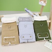 ieftine paltoane-Câini Pisici Haine Σακάκι stil minimalist Iarnă Respirabil Απαλό Lavabil Comfortabil Gros Zilnice Casul / Zilnic Sfârșit de săptămână Mers Îmbrăcăminte pentru câini for Pisica Câine Husky Labrador
