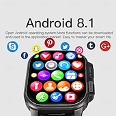 Χαμηλού Κόστους Smartwatch-696 DM62 Εξυπνο ρολόι 2.13 inch Έξυπνο ρολόι Bluetooth ΗΚΓ + PPG Βηματόμετρο Υπενθύμιση Κλήσης Συμβατό με Android iOS Γυναικεία Άντρες Κλήσεις Hands-Free Υπενθύμιση Μηνύματος IP 67 Ρολόι 42mm