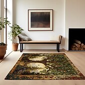 preiswerte Wohn- und Schlafzimmerteppiche-Baum des Lebens, Vintage-Boho-Teppich, Küchenmatte, rutschfeste, ölbeständige Bodenmatte, Wohnzimmerteppich, Innen- und Außenmatte, Schlafzimmerdekoration, Badezimmermatte, Eingangsteppich, Fußmatte