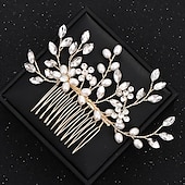 abordables Hair Styling Accessories-Crystal Flower Bridal Hair Comb, Silver Accents, Wedding Hair Comb, Bridal Comb, Hair Comb For Wedding, Bridal Hair Piece, Hair Accessories