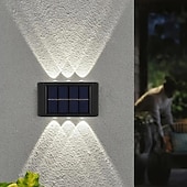 halpa Ulkotilojen seinävalaisimet-2/4/6 kpl aurinkoenergian vedenpitävät seinävalaisimet, ulkona 6led kansivalot, pihojen, katujen, aitojen, autotallien, puutarhojen, portaiden, aitavalojen koristeluun